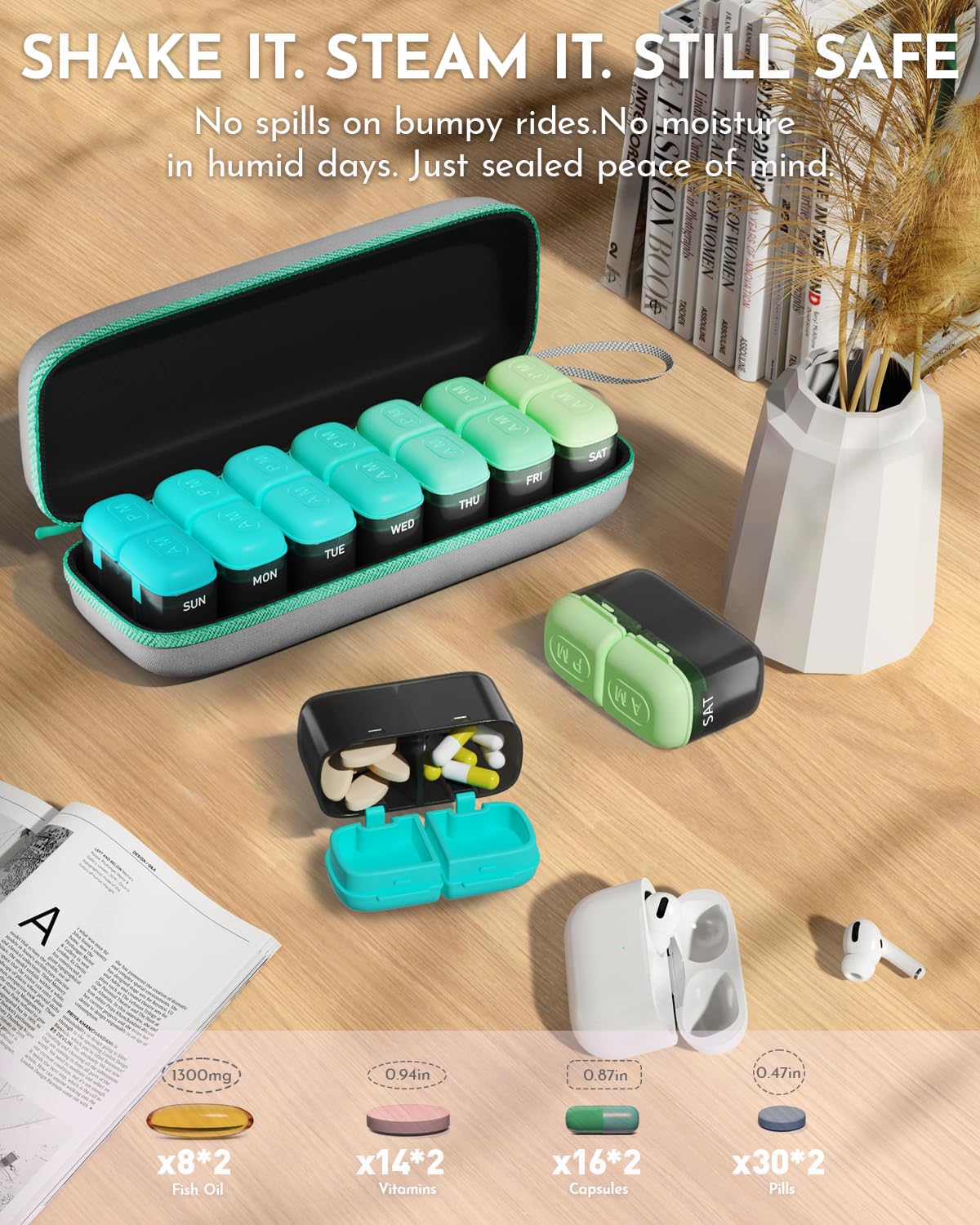 Couvercle silicone anti-humidité Bovintex protège vos pilules.