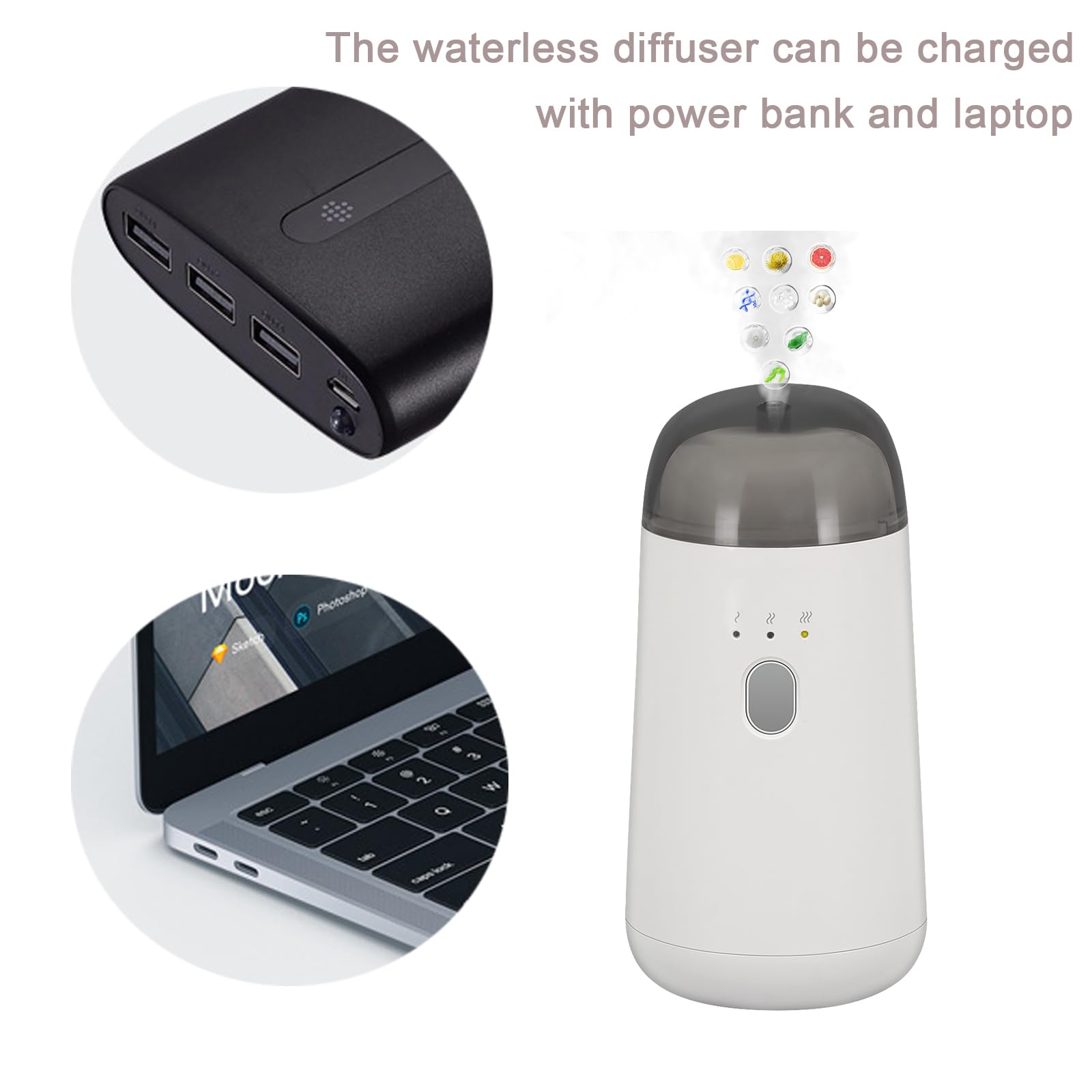 Diffuseur Bovrisy compact voyage, idéal pour sac à main ou sac à dos.