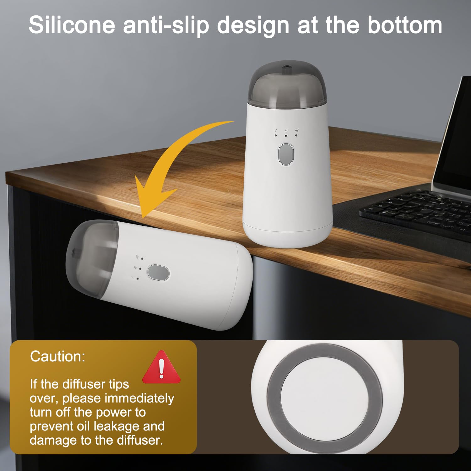 Diffuseur Bovrisy rechargeable USB-C, chargement rapide et pratique.