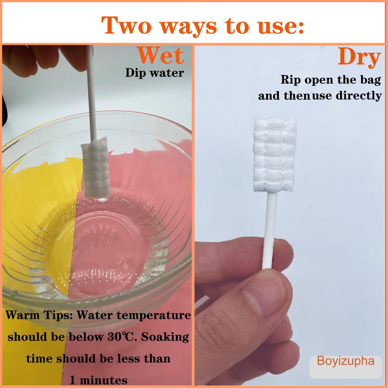 Chaque brosse Boyizupha est emballée sous vide pour une hygiène assurée.