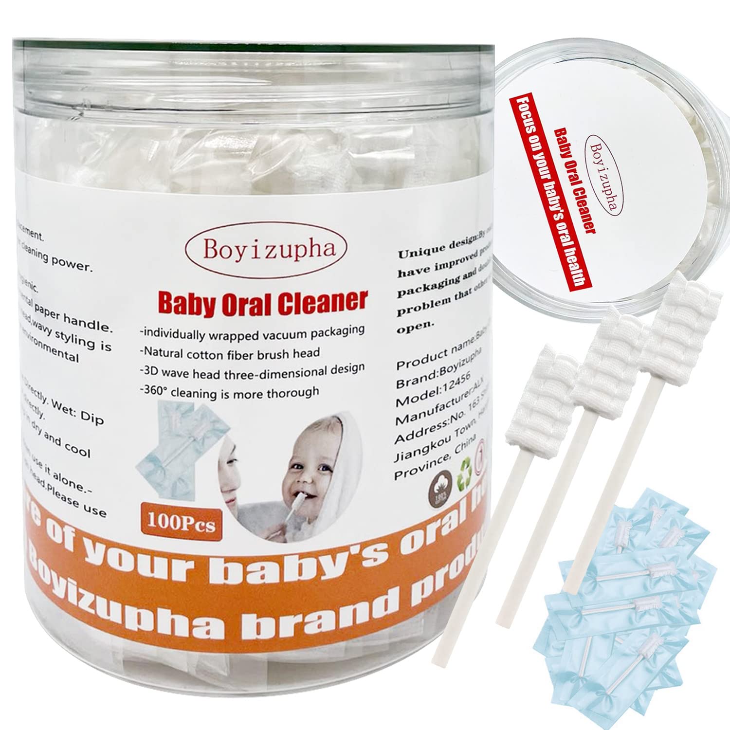 Boyizupha brosse bébé pour langue et dents nettoie en douceur, utile au quotidien.
