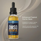 BP Life DMSO + huile de ricin, appliquée localement sur la peau.
