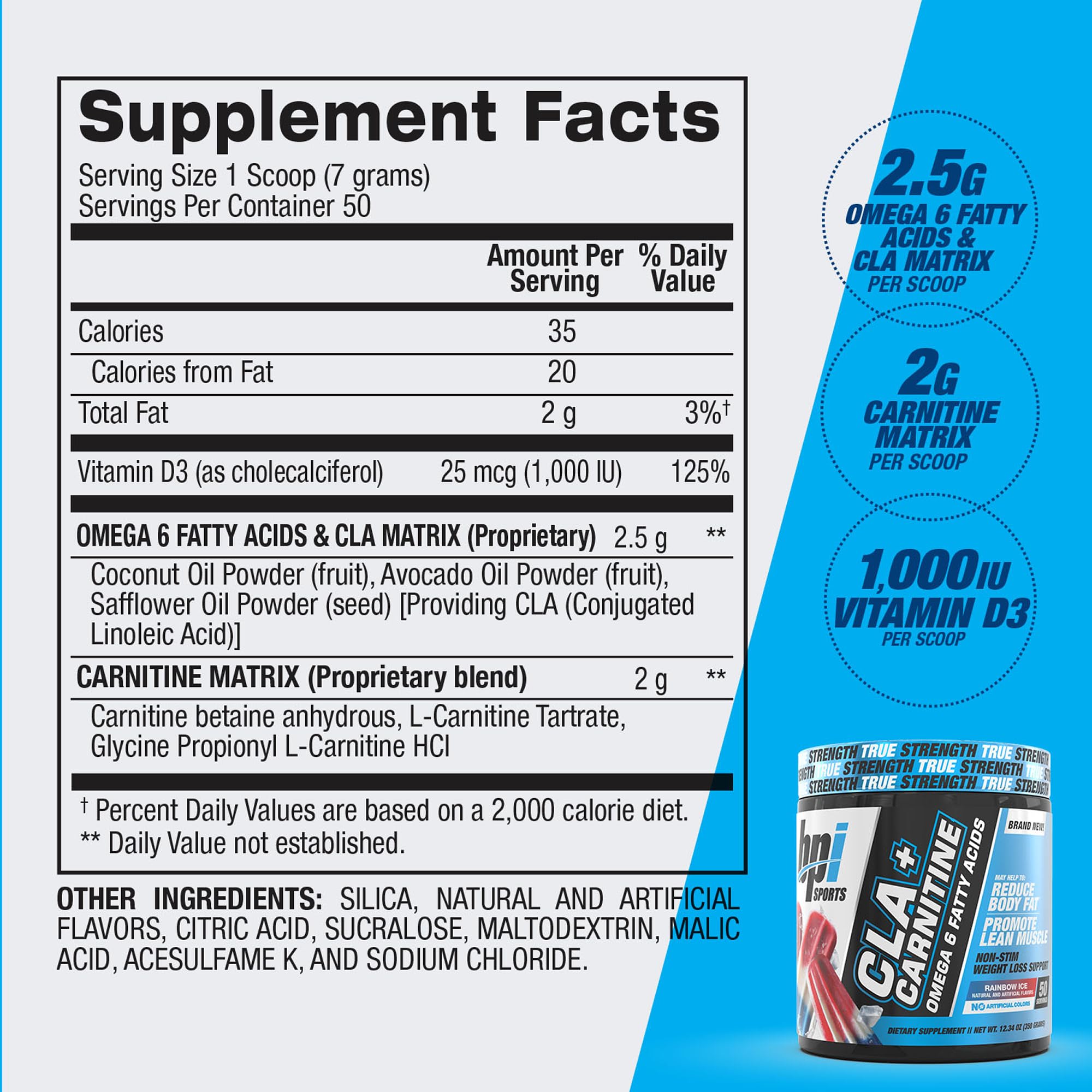 Cuillère-dose pratique pour mesurer CLA Carnitine avec précision
