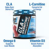 Mélange rapide dans un verre avec CLA Carnitine sans stimulant