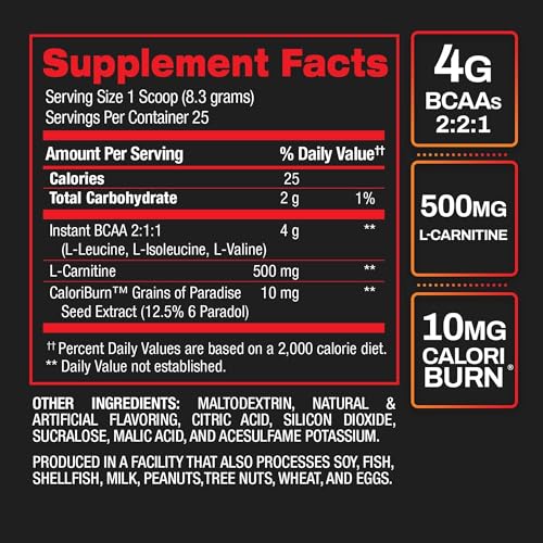 BPI Sports Best BCAA Shredded idéal avant l'entraînement pour soutenir l'endurance