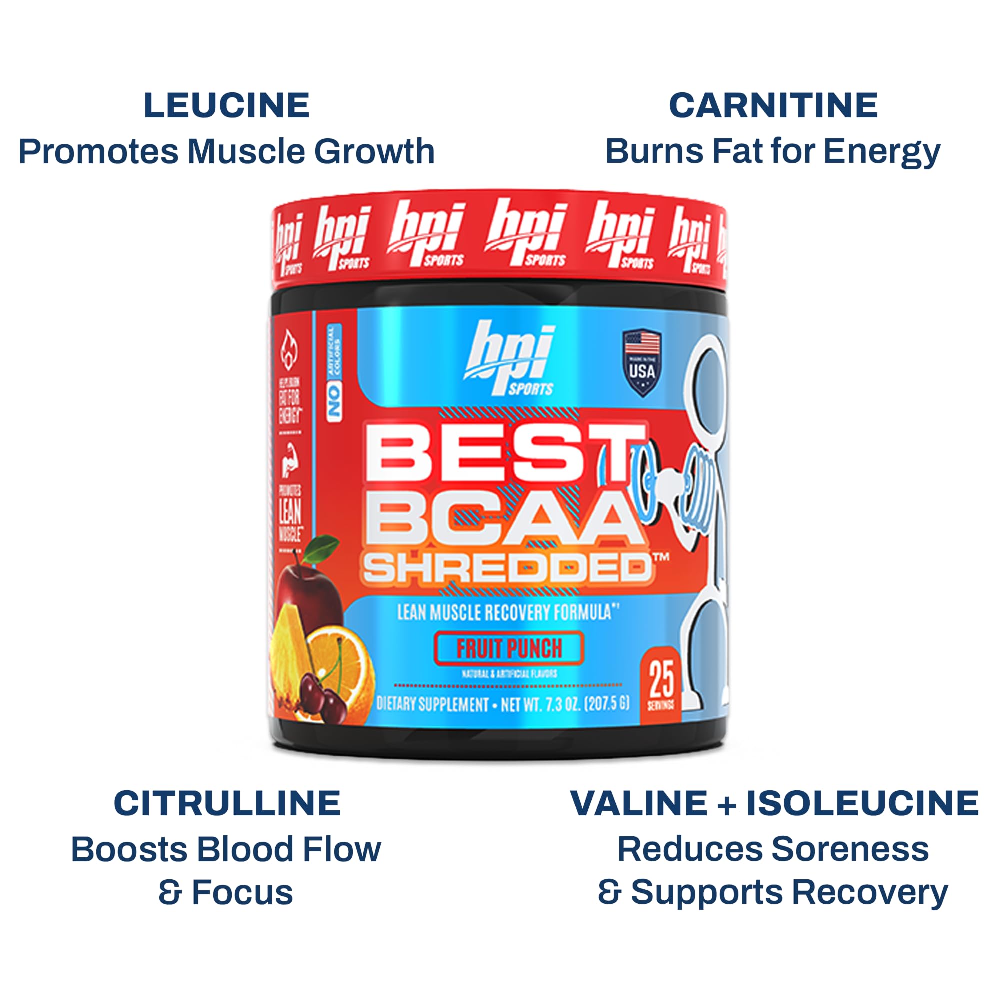 BPI Sports Best BCAA Shredded carnitine et grains de paradis pour l'énergie