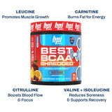 BPI Sports Best BCAA Shredded carnitine et grains de paradis pour l'énergie