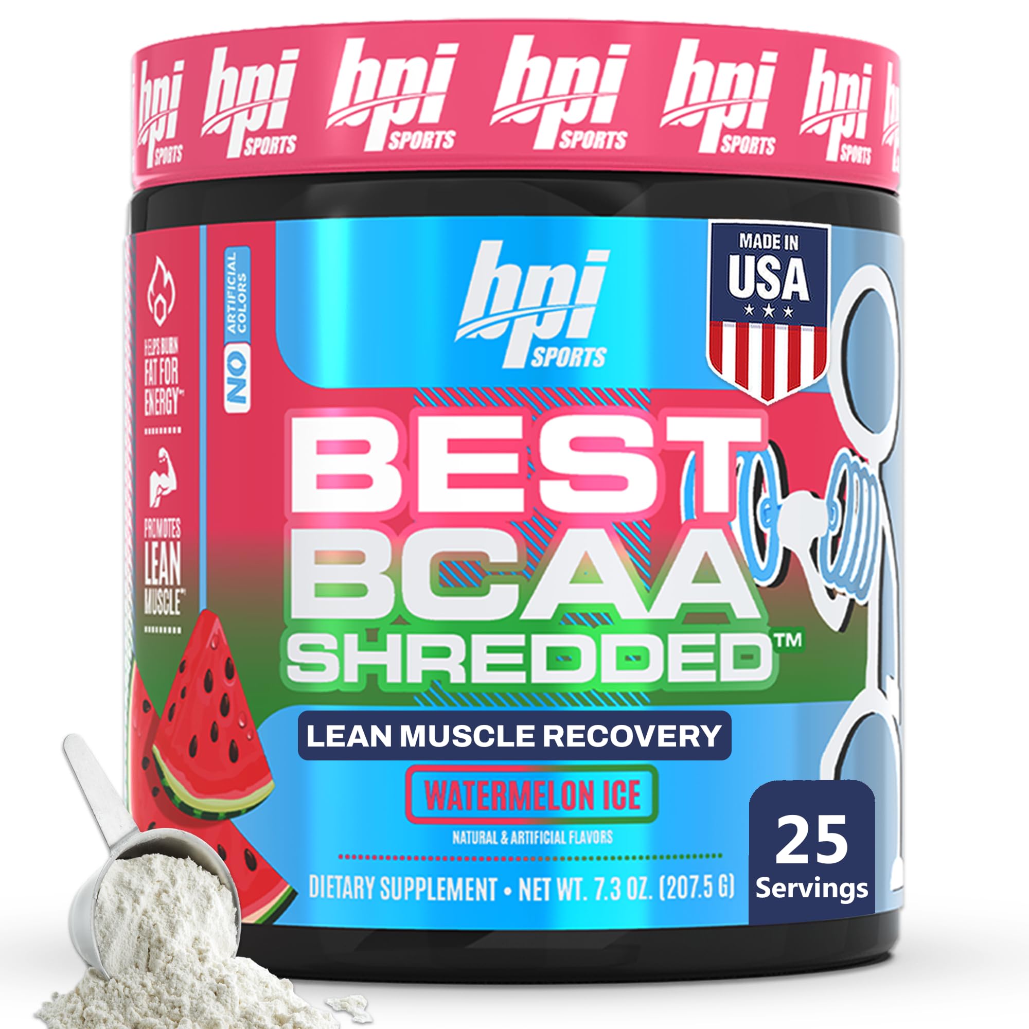 BPI Sports Best BCAA Shredded pasteque-glace bouteille soutien récupération musculaire