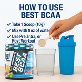 Séance en salle avec boisson BCAA prête à boire pour l’hydratation