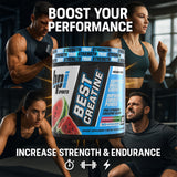 BPI Sports Best Creatine gobelet de mélange rapide pour une dissolution homogène.