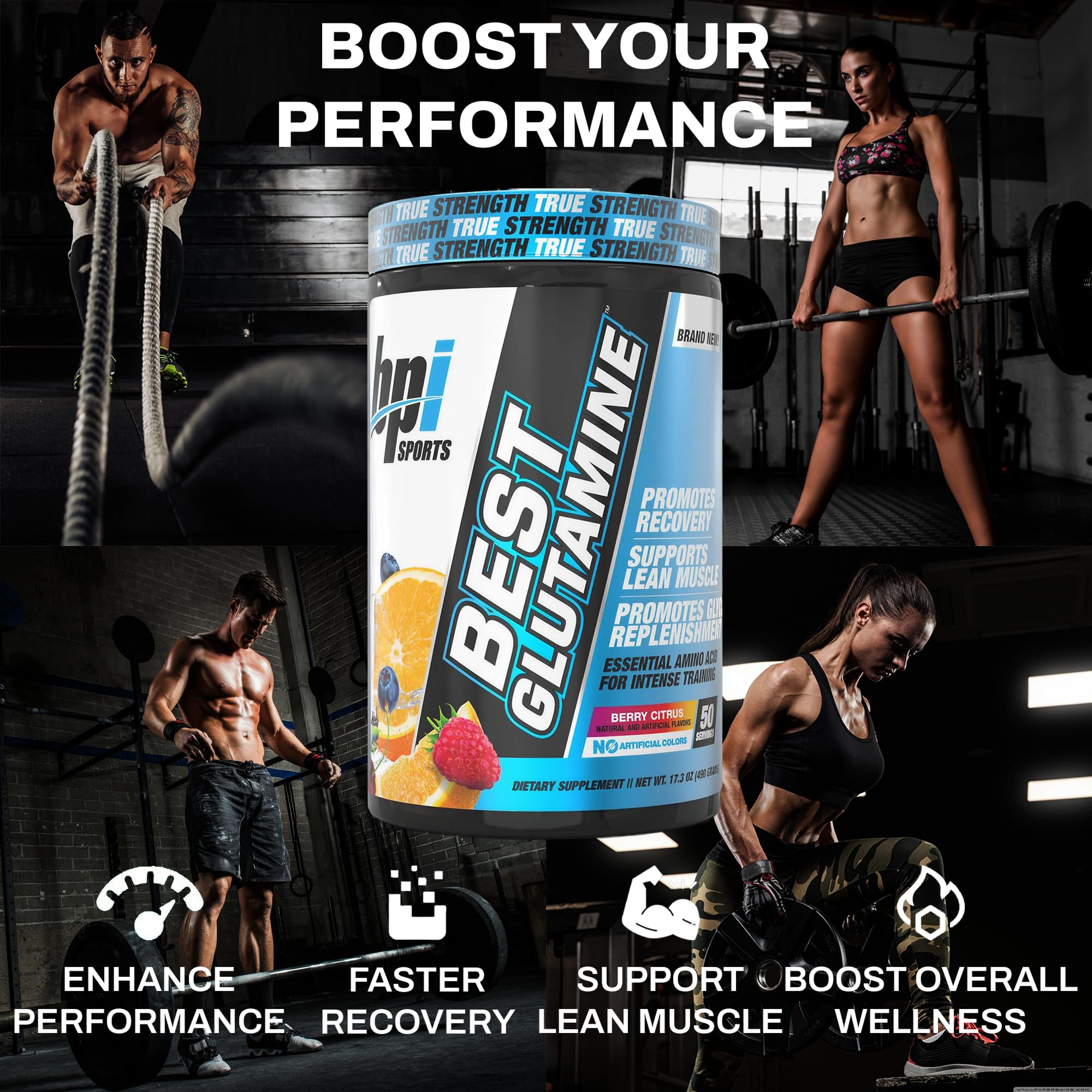BPI Sports Best Glutamine – doseur précis facilitant le suivi des portions quotidiennes