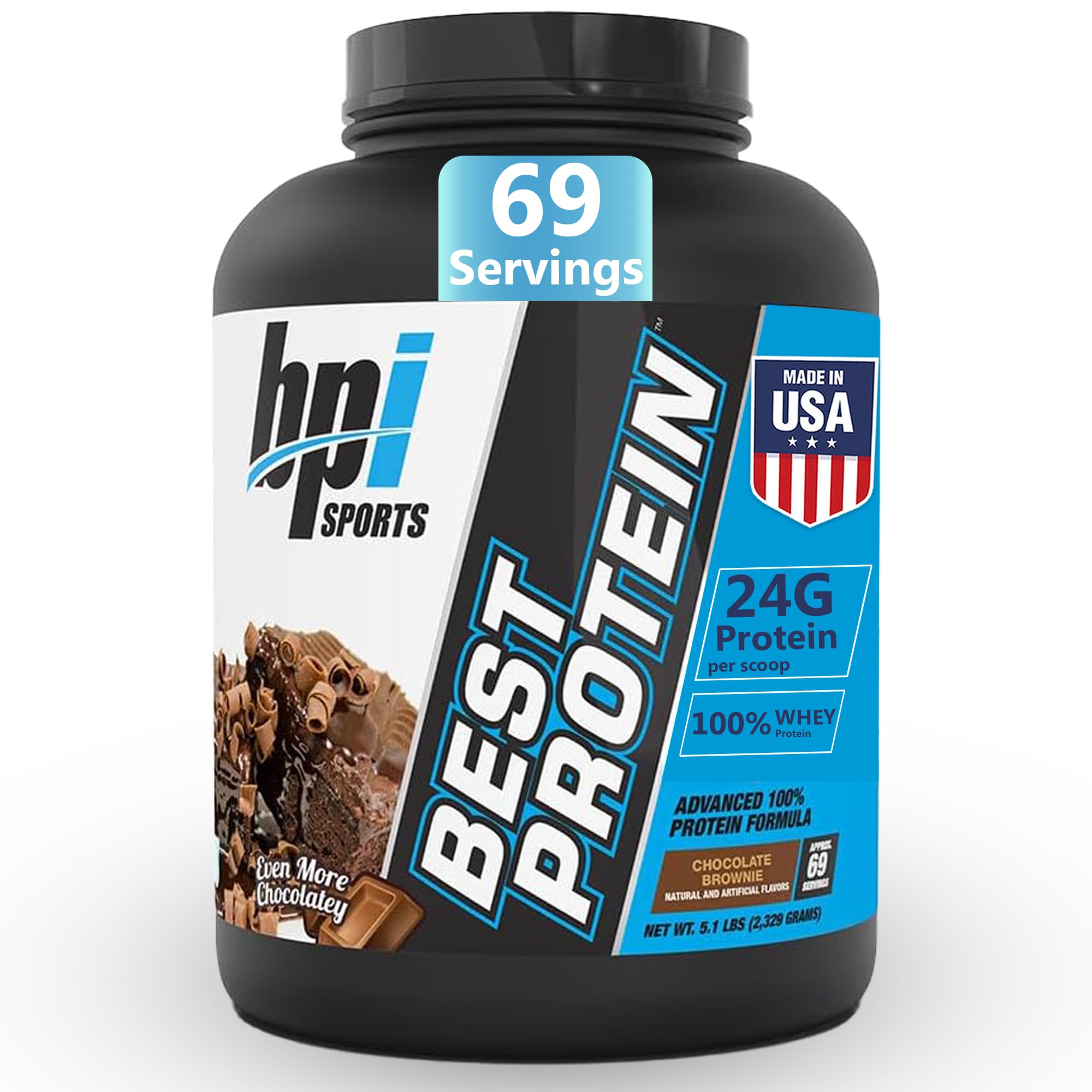Poudre whey isolées BPI Best Protein, absorption rapide pour muscles solides