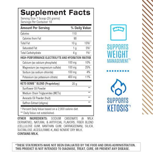 Keto Bomb BPI, MCT et électrolytes pour hydratation et énergie