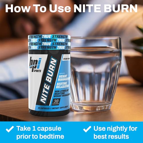 Sommeil profond avec Nite Burn, réveil potentiel frais.