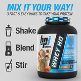 Saveur vanille caramel, Whey HD iso, mélange savoureux et soutien nutritionnel pratique