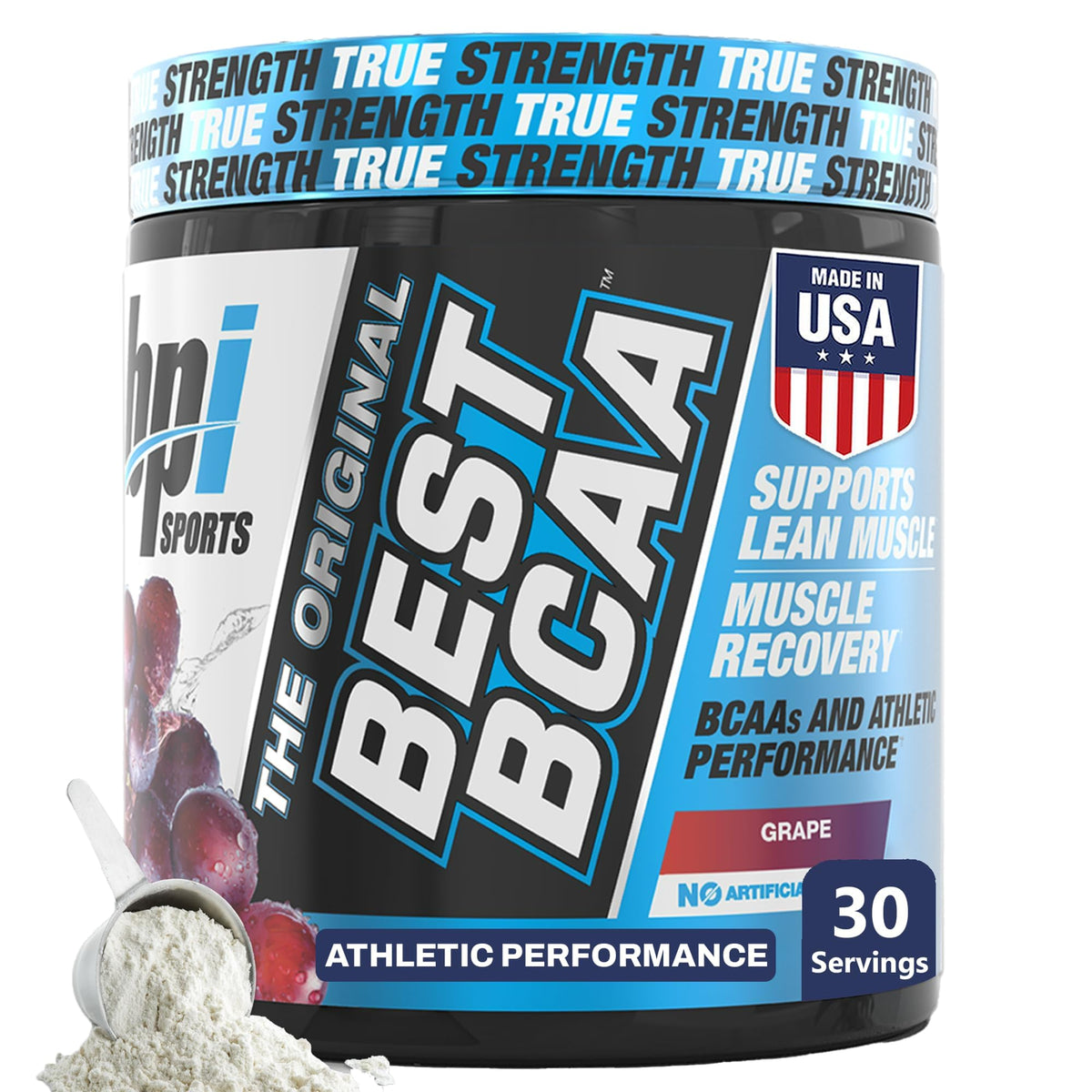 BPI Sports Best BCAA, poudre récupération musculaire après entraînement, hydratation potentielle.