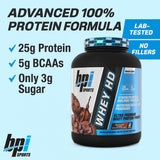 BPI Sports Whey HD Dose-cuillère Poudre, facilite le dosage précis après l'entraînement