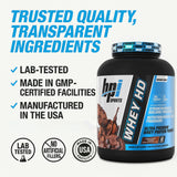 BPI Sports Whey HD Shaker Préparation Rapide, pratique lors des déplacements
