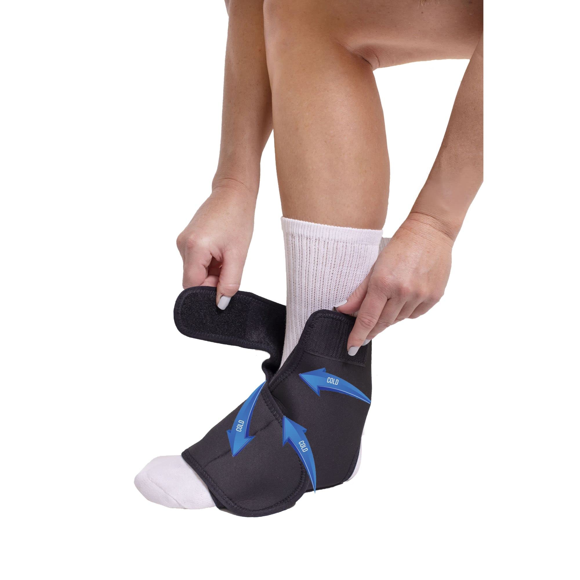 Brace Direct pack gel pied-cheville, application avant pour soulagement ciblé