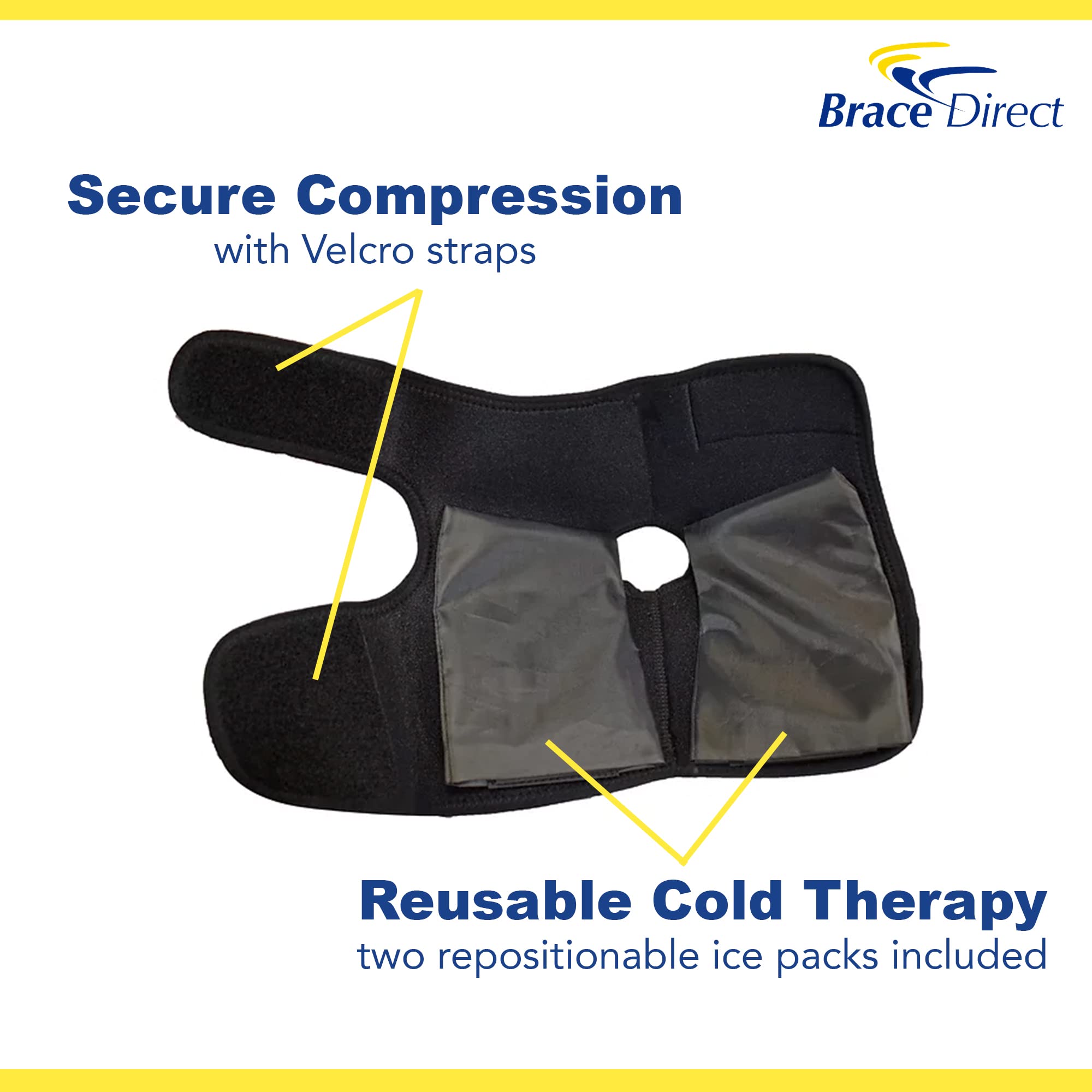 Brace Direct pack gel pied-cheville, couverture complète pour articulation et voûte