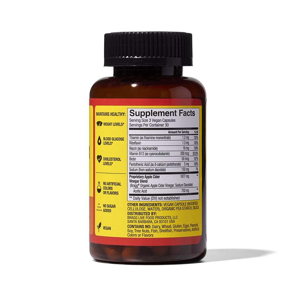 Bragg ACV Capsule - Sans gluten et végan, aligné avec vos choix.