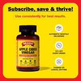 Bragg ACV Capsules, utilisation quotidienne simple avec repas et eau.