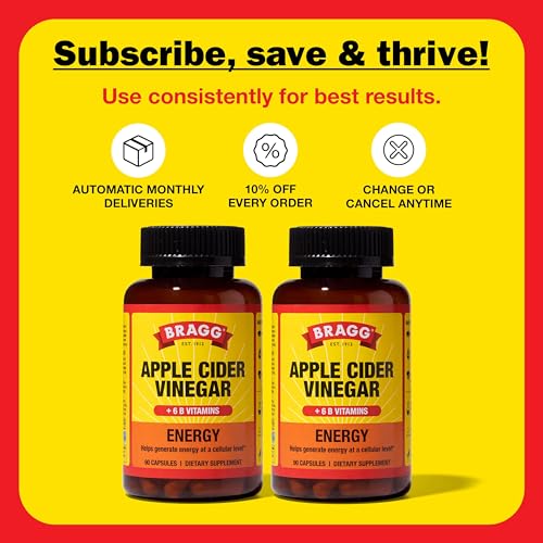 Bragg ACV Capsule - Utilisation quotidienne avec repas et eau.
