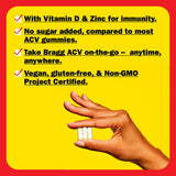 Vitamine D et zinc dans Bragg ACV pour soutenir l’immunité.
