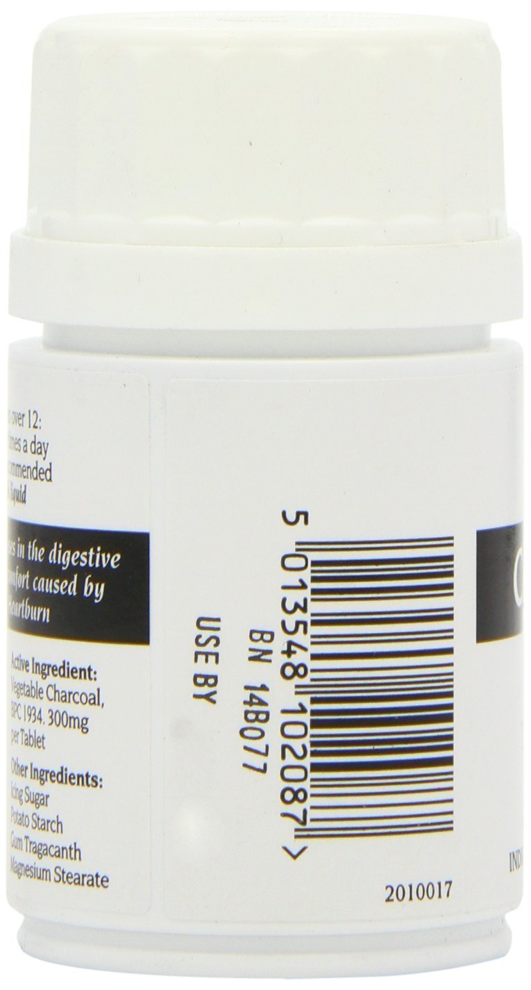 Conditionnement Bragg Charbon Actif 300 mg, étiquette claire et pratique.