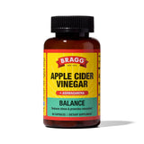 Bragg Daily Balance — bouteille de capsules ACV et Ashwagandha offrant énergie durable et soutien cognitif doux.