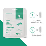 Brain Feed Pure L-théanine — dose unique par jour pour soutien concentration
