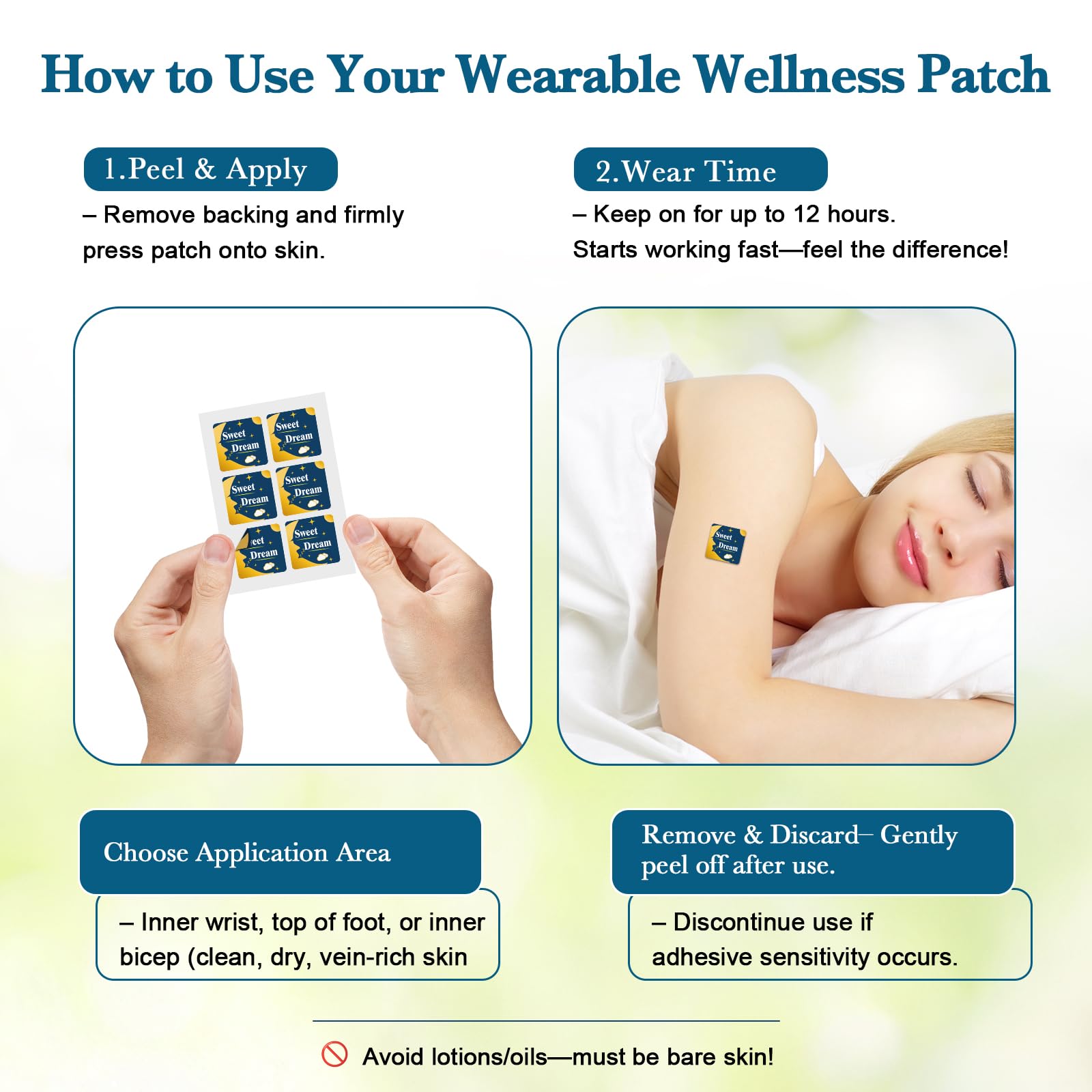 BRAMHO pack 60 patchs sommeil, solution pratique pour routine nocturne.