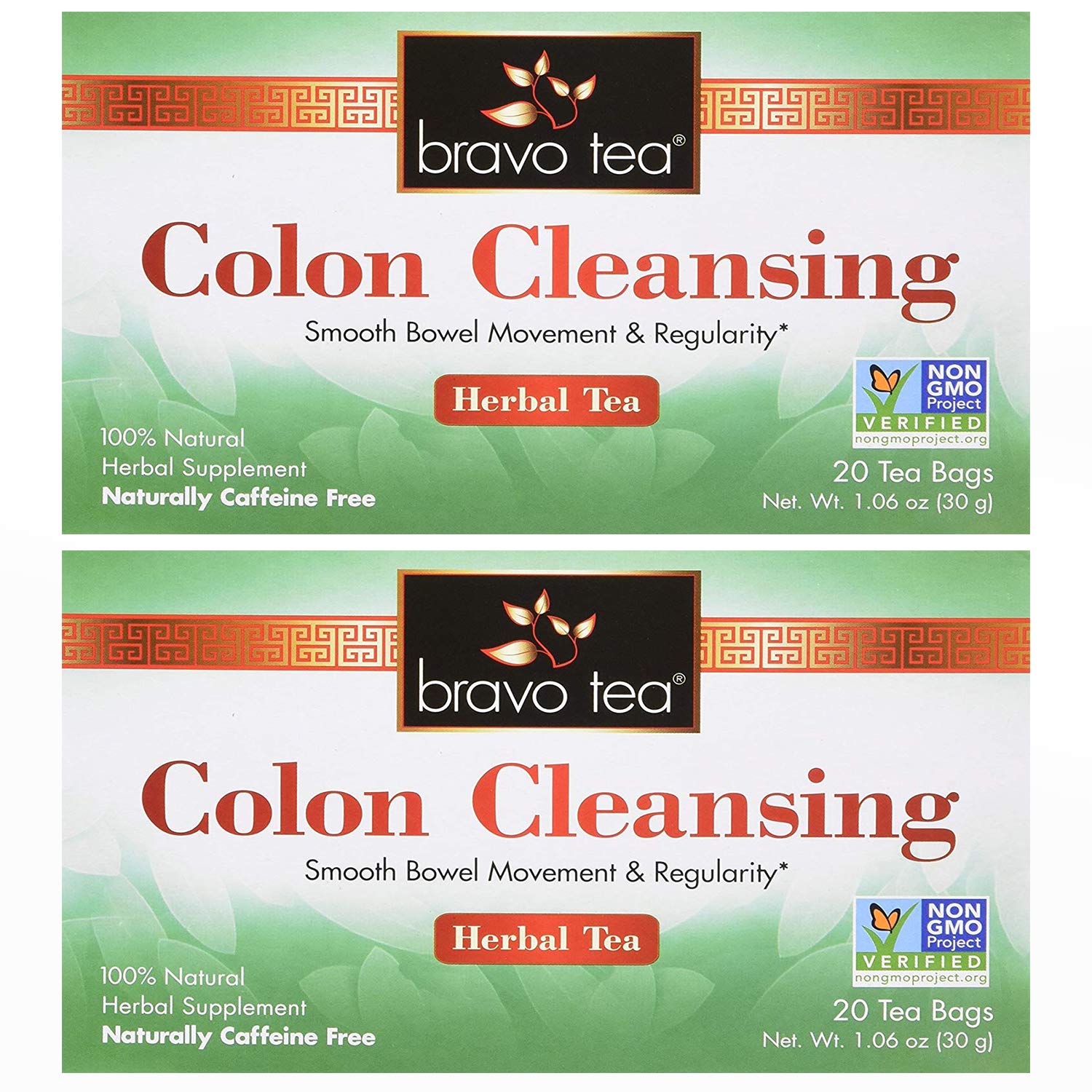 Préparation en tasse de Bravo Tea Colon pour une infusion aromatique