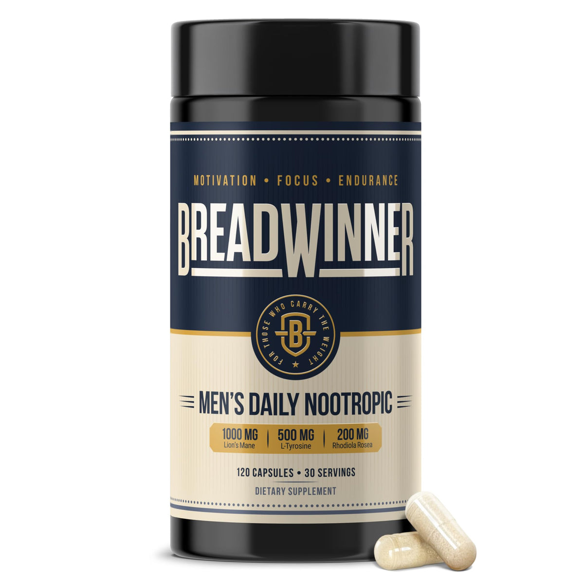 BREADWINNER – Bouteille et emballage, praticité quotidienne pour la concentration.