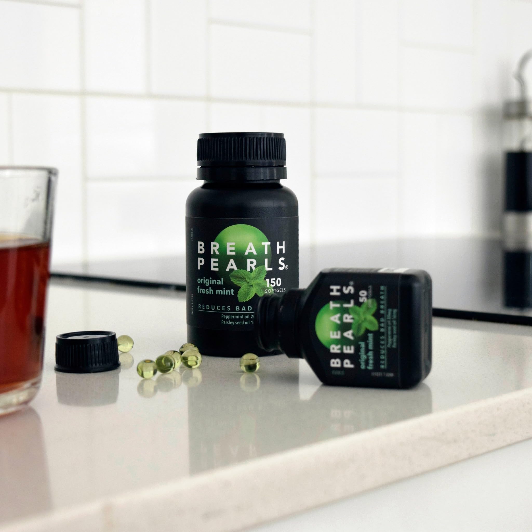 Breath Pearls – ingrédients menthe et persil pour une sensation naturelle