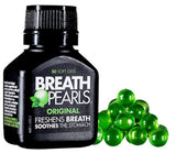 Breath Pearls Original – bouteille de 50 gélules pour haleine fraîche.