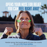 Breathe Right bande nasale extra-force, couleur beige, maximise l’ouverture des narines.