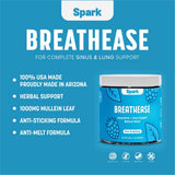BreathEase bouteille gommes mullein – pratique pour votre routine respiration.