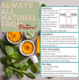 BreathMD Étiquette Naturelle sans additifs: emballage clair reflétant la pureté de la formule.