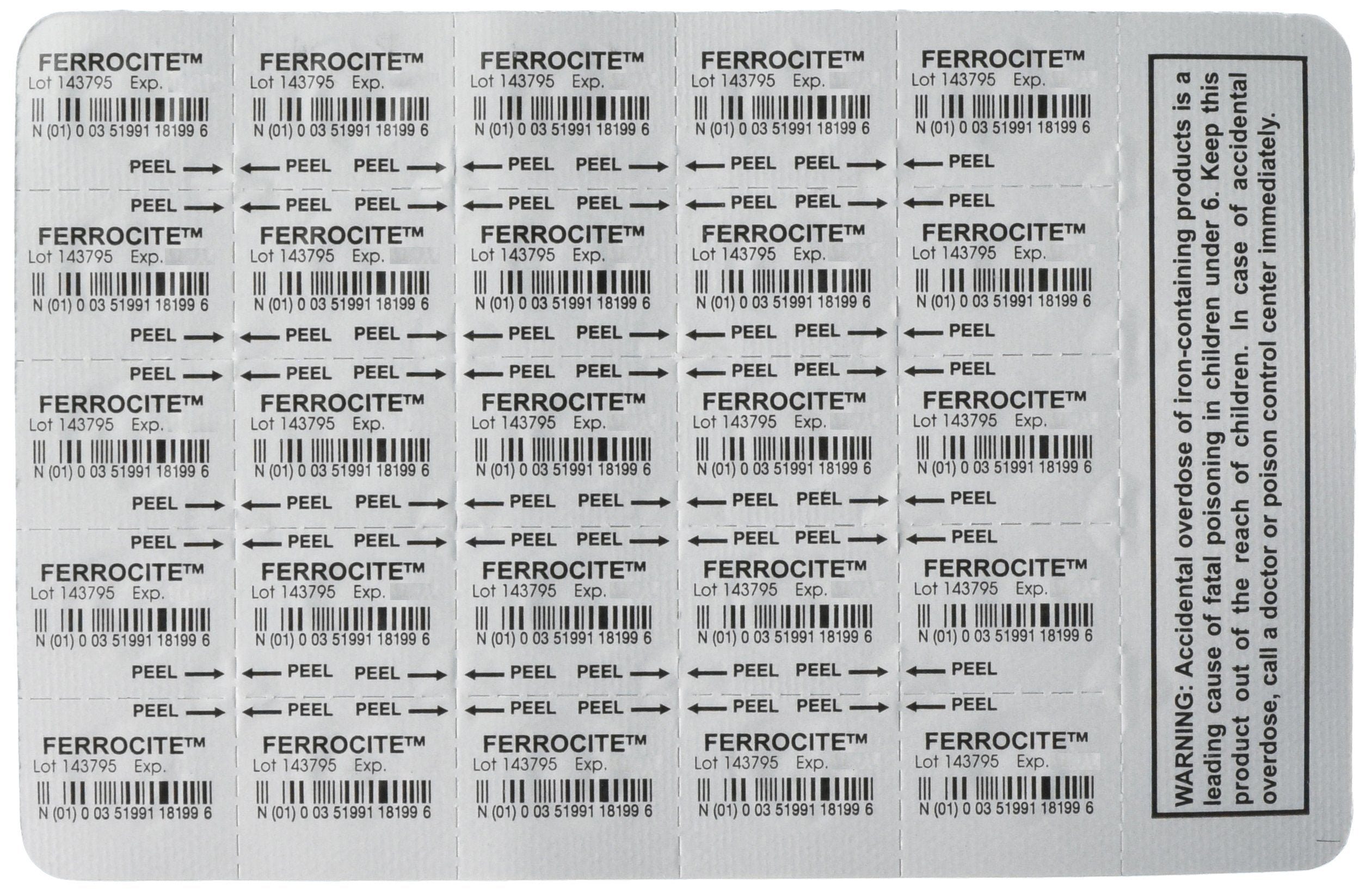 Breckenridge Ferrocite : dosage 324 mg, comprimés faciles à intégrer dans la routine