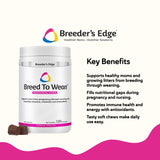 Breeder's Edge – Tablettes vitamines et minéraux pour la vitalité maternelle.