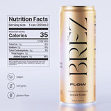BRĒZ Flow goût citron fleur de sureau, expérience rafraîchissante et légère.