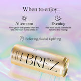 BRĒZ FLOW verre avec bulles, expérience pétillante