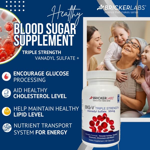 Gélules Bricker Labs Big-V taurine 600 mg pour le calme du système nerveux