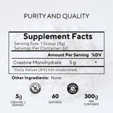 Bricker Labs Creatine Monohydrate : emballage pratique de 60 portions pour le quotidien.
