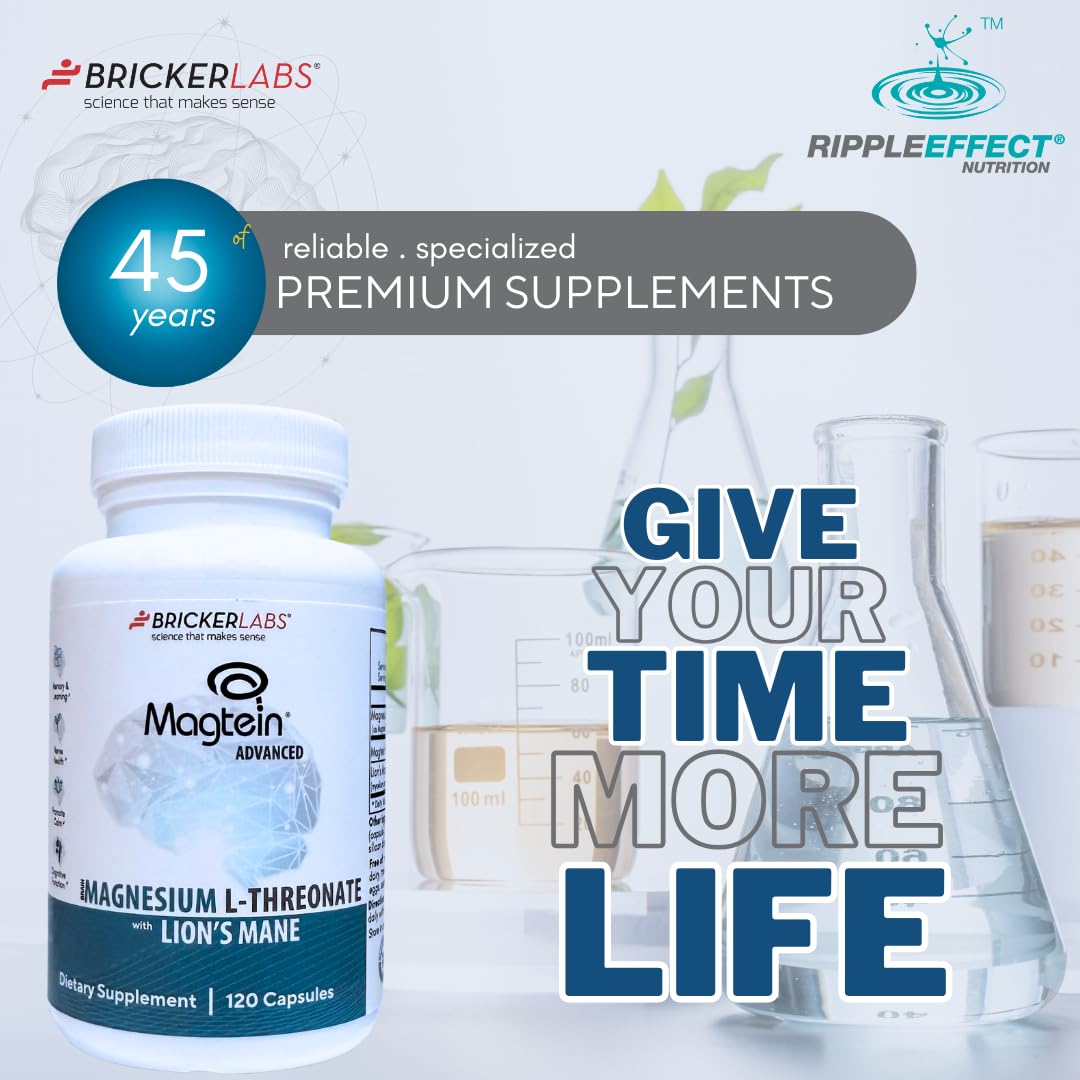 Bricker Labs Magtein Lionmane – certificat qualité et traçabilité visible.