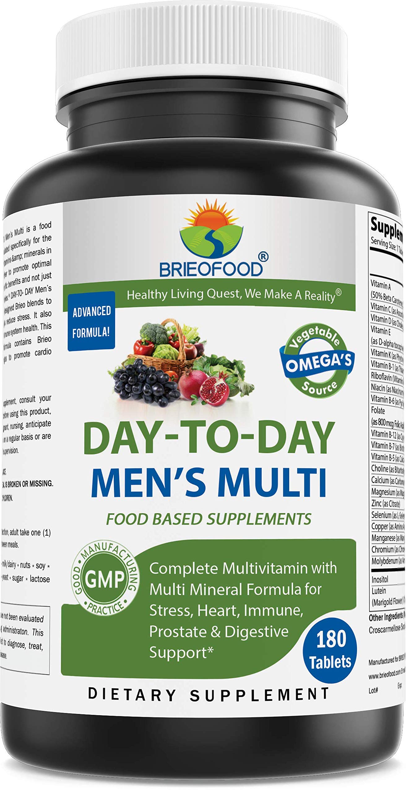 Brieofood Quotidien Homme — boîte du complément prête à l’emploi pour énergie quotidienne.