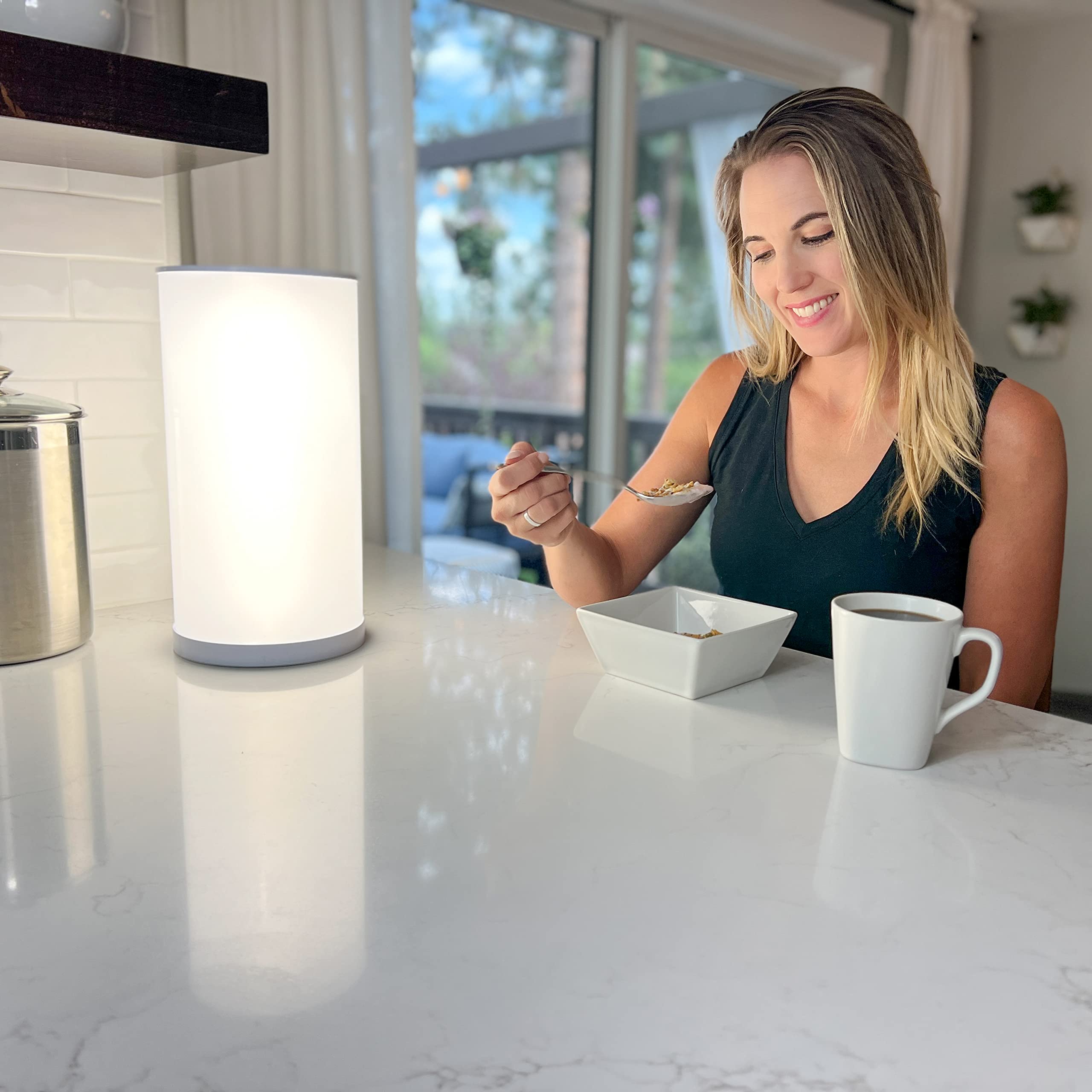 Bright Health lampe luminotherapie 360 degres, couverture lumineuse uniforme