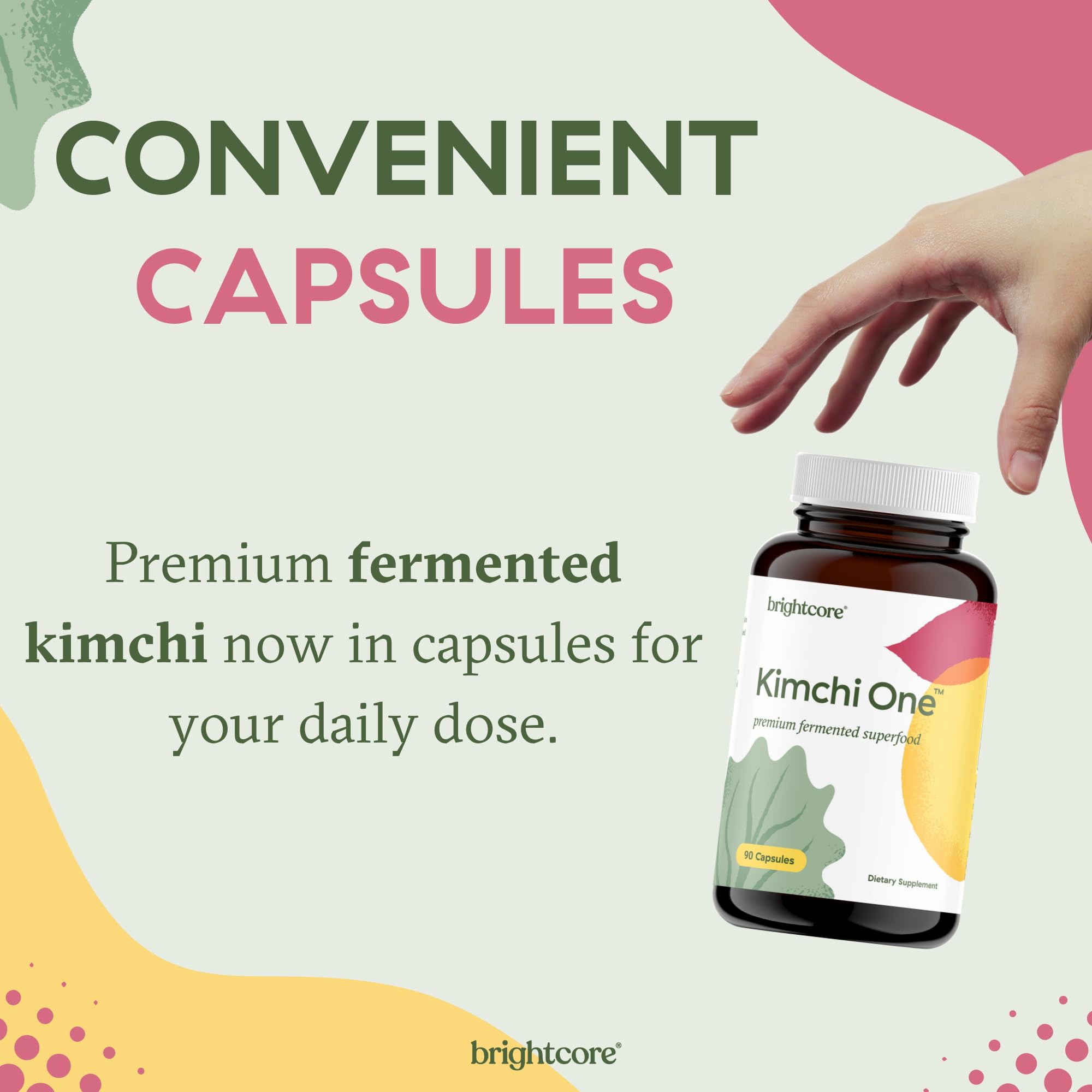 Brightcore Kimchi One – dosage quotidien en gélules facile à intégrer.