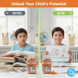 BrightKids Gommes sans cafeine pour une routine quotidienne sûre.